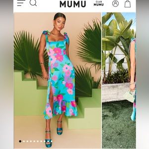 Garden Midi Dress - Multi Piccadilly Floral